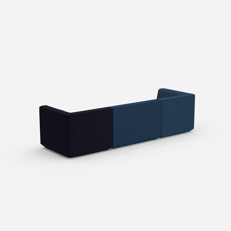 3er Sofa blau