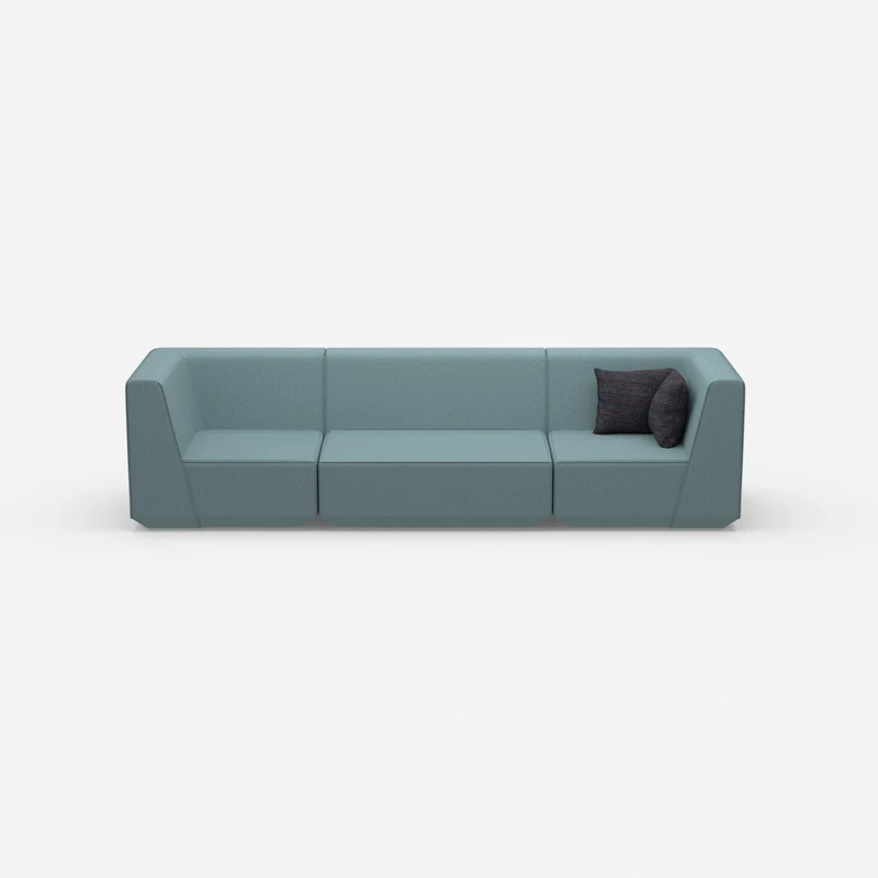 3er Sofa blau