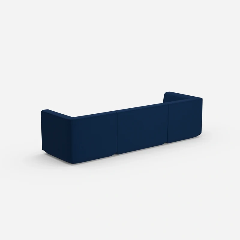 3er Sofa blau