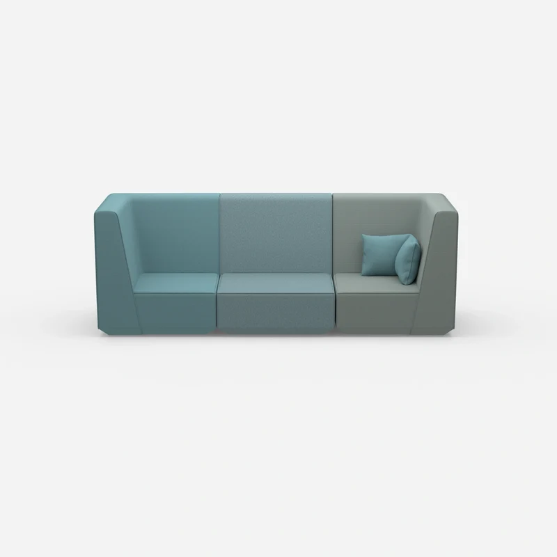 Sofa blau für 3 Personen