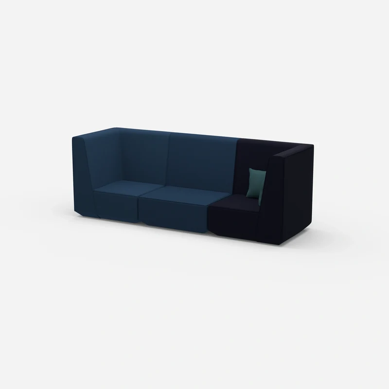 Sofa blau für 3 Personen