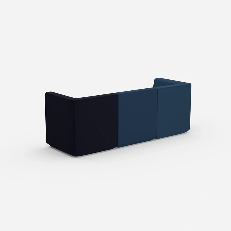 Sofa blau für 3 Personen
