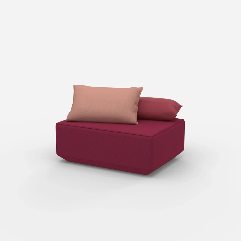 Sitzpouf in Rosa