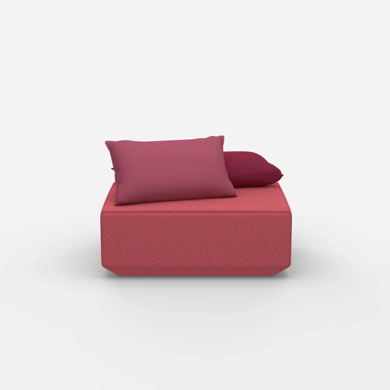 Sitzpouf in Rosa