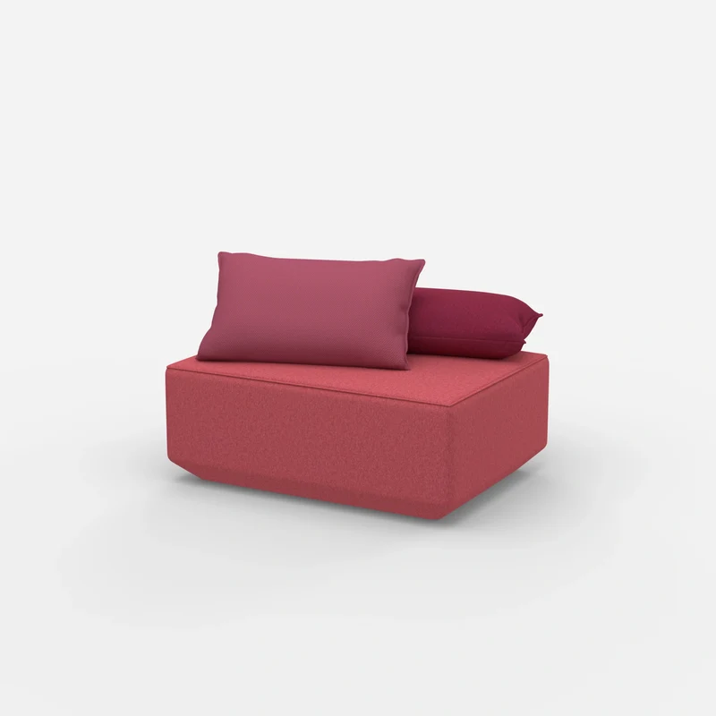 Sitzpouf in Rosa