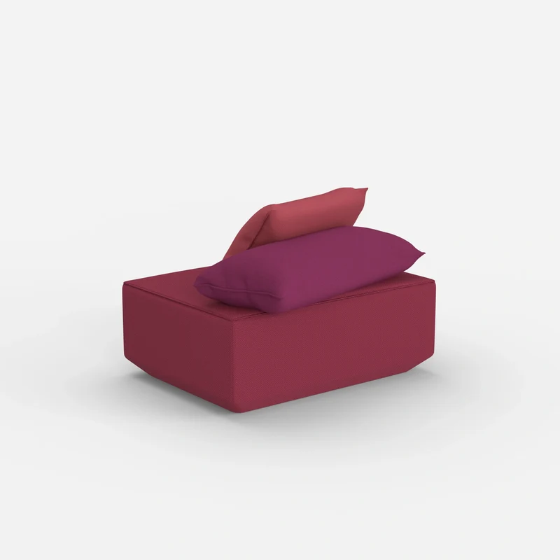 Sitzpouf in Rosa
