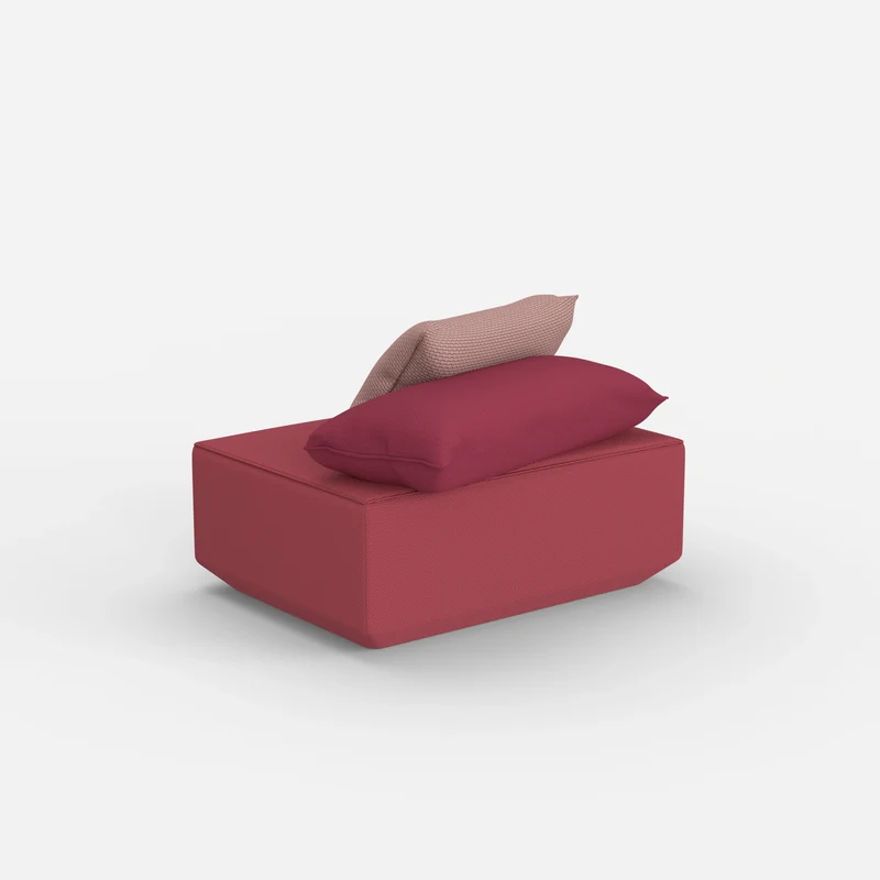 Sitzpouf in Rosa