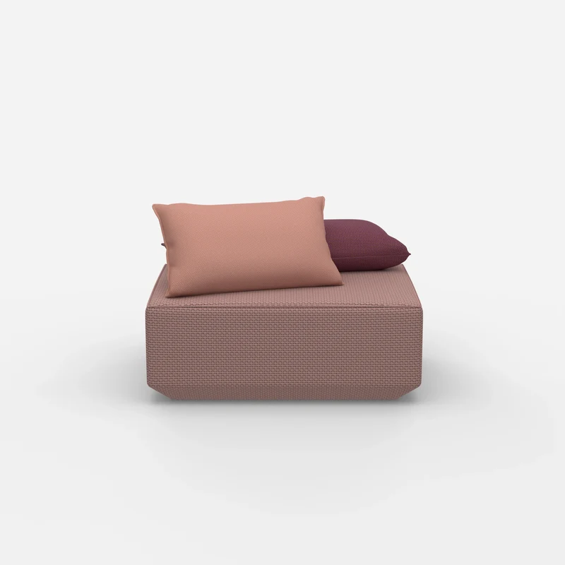 Sitzpouf in Rosa