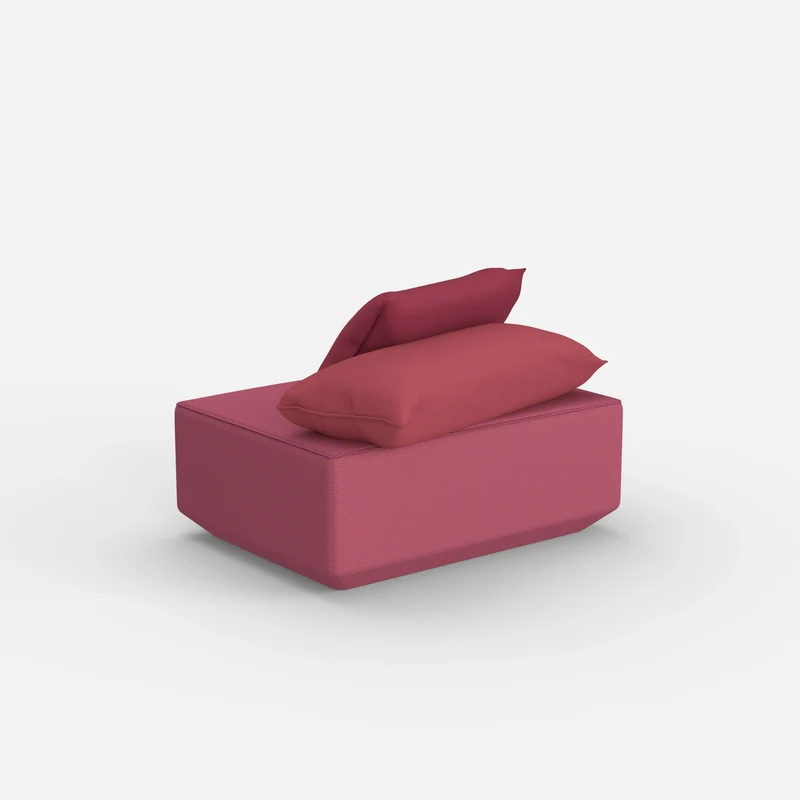 Sitzpouf in Rosa