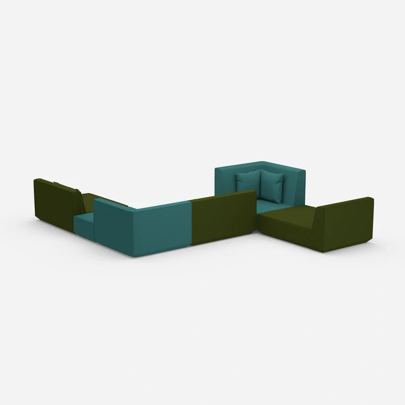 Großzügiges modulares Sofa für große Räume