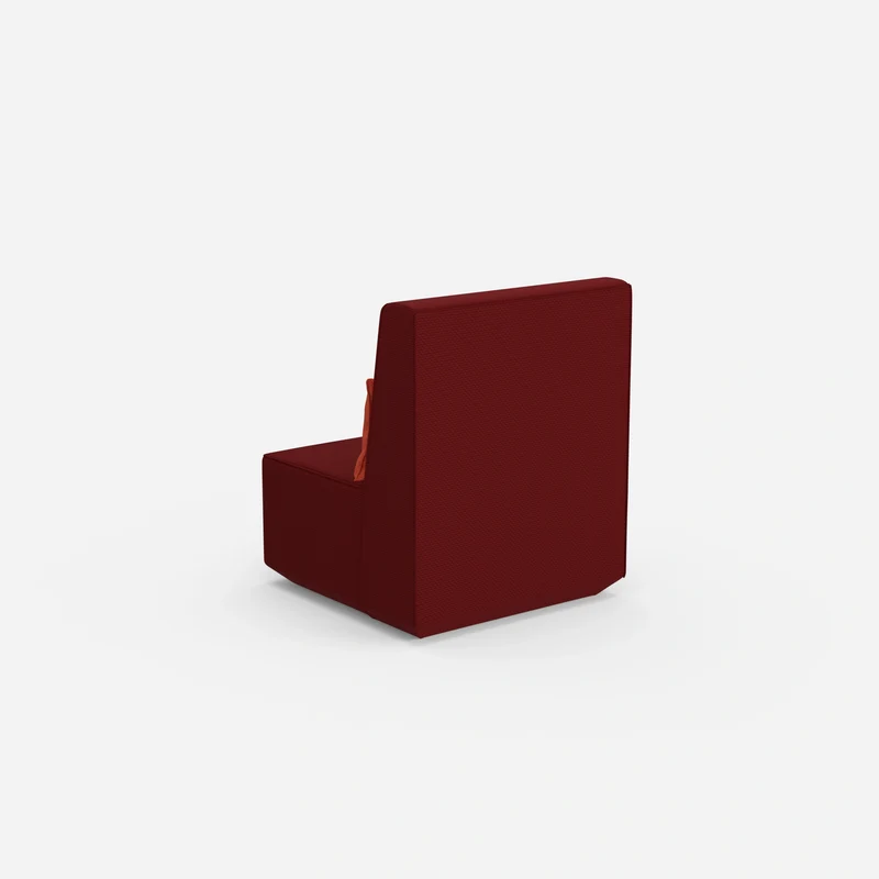 Schmaler Sessel mit hoher Rückenlehne