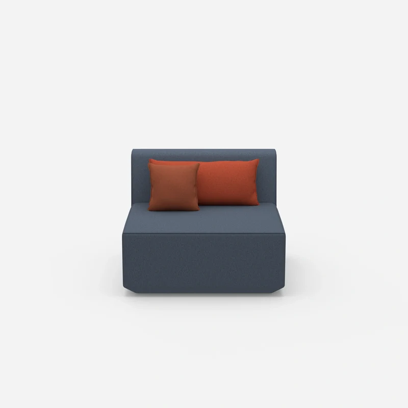 Sessel blau 80 cm breit