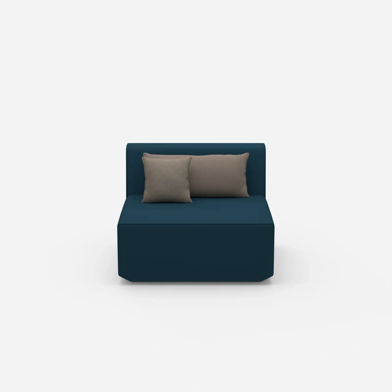 Sessel blau 80 cm breit