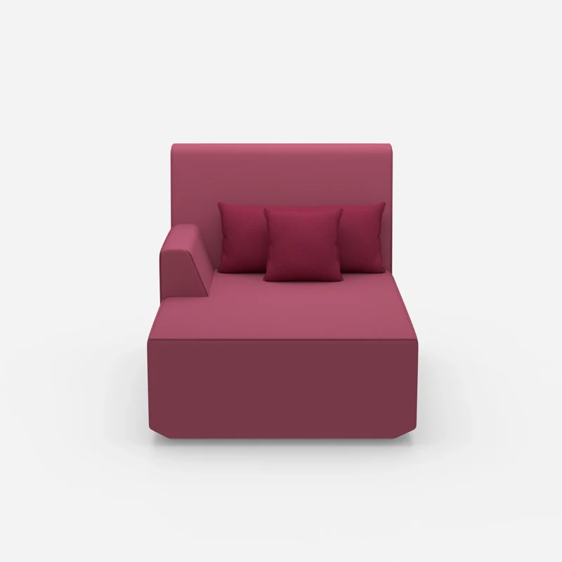 Rosa Recamiere 100 cm breit
