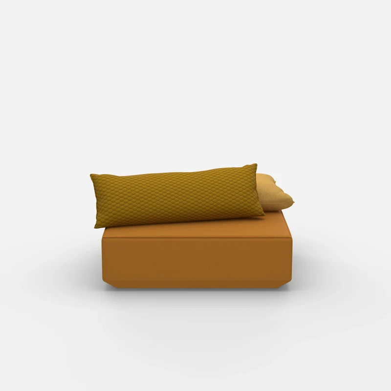 Sitzpouf modular in Gelb