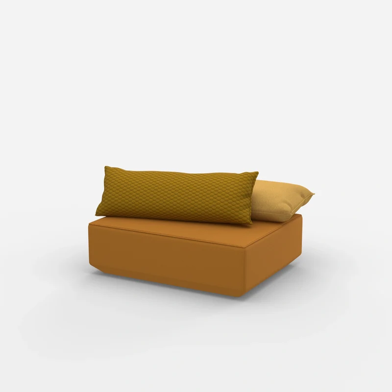 Sitzpouf modular in Gelb