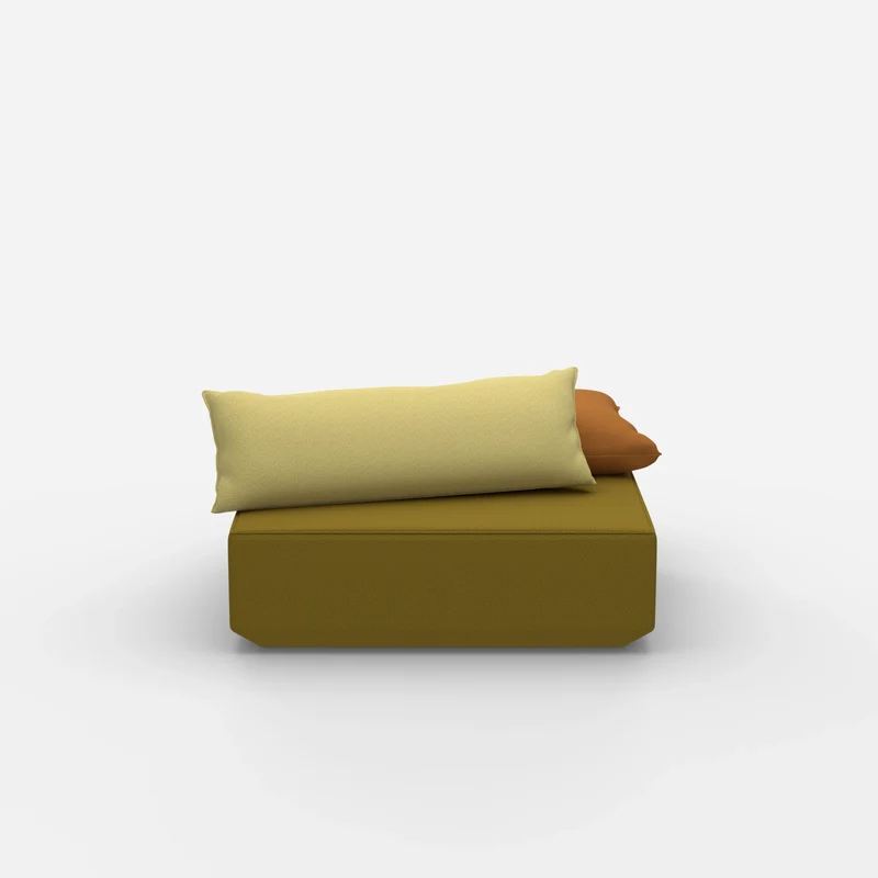 Sitzpouf modular in Gelb