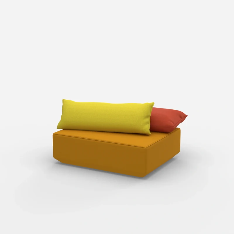 Sitzpouf modular in Gelb