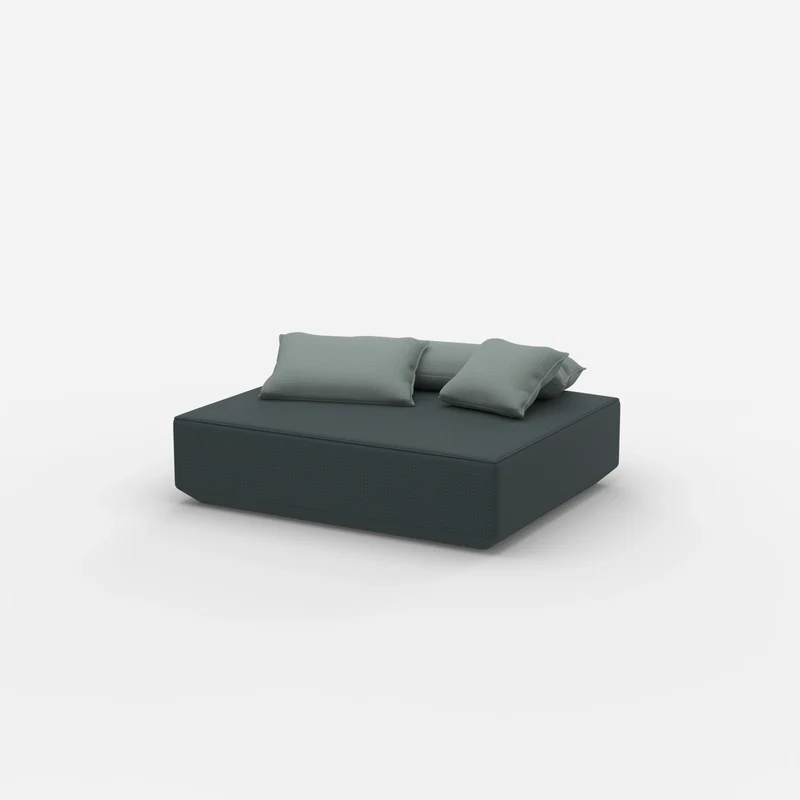 Moderner Pouf petrol