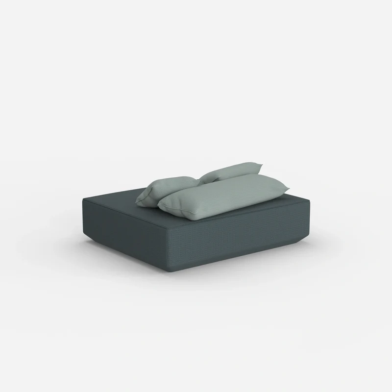 Moderner Pouf petrol