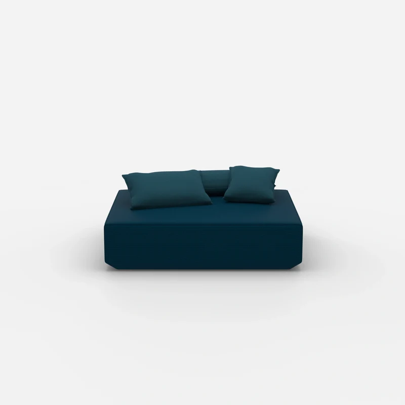 Moderner Pouf petrol