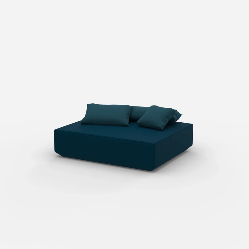 Moderner Pouf petrol