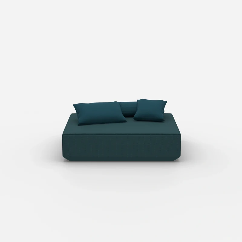 Moderner Pouf petrol