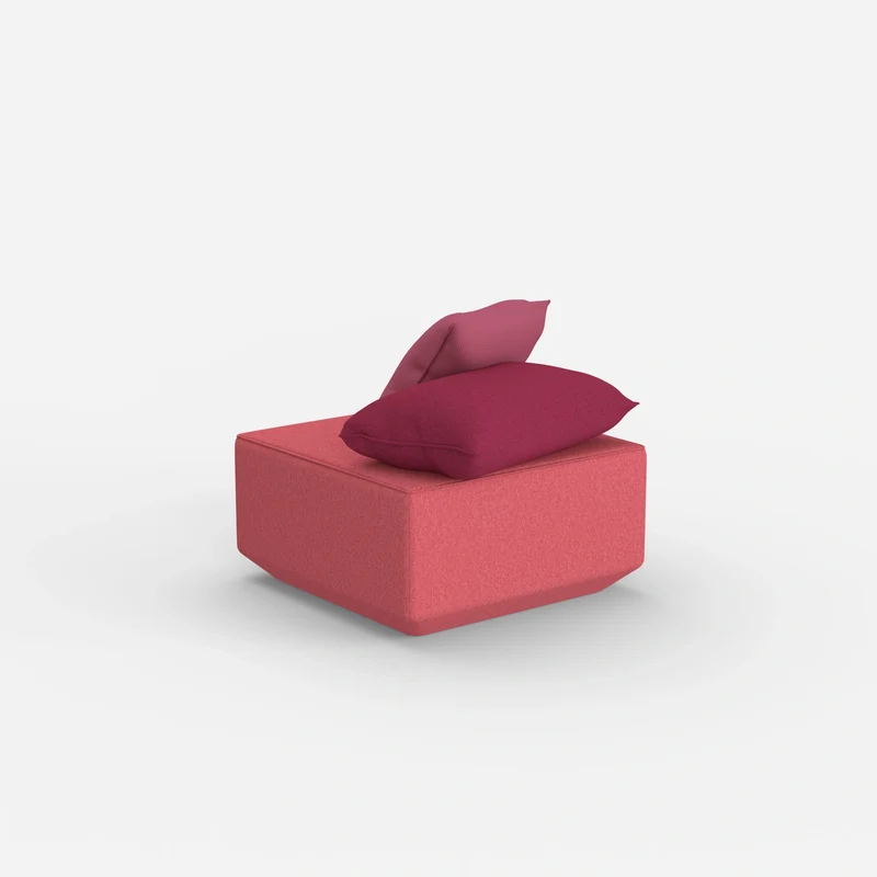 Moderner Pouf rosa