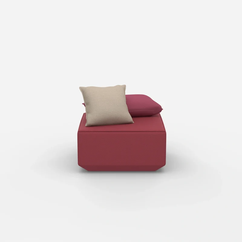 Moderner Pouf rosa