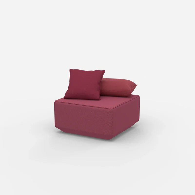 Moderner Pouf rosa