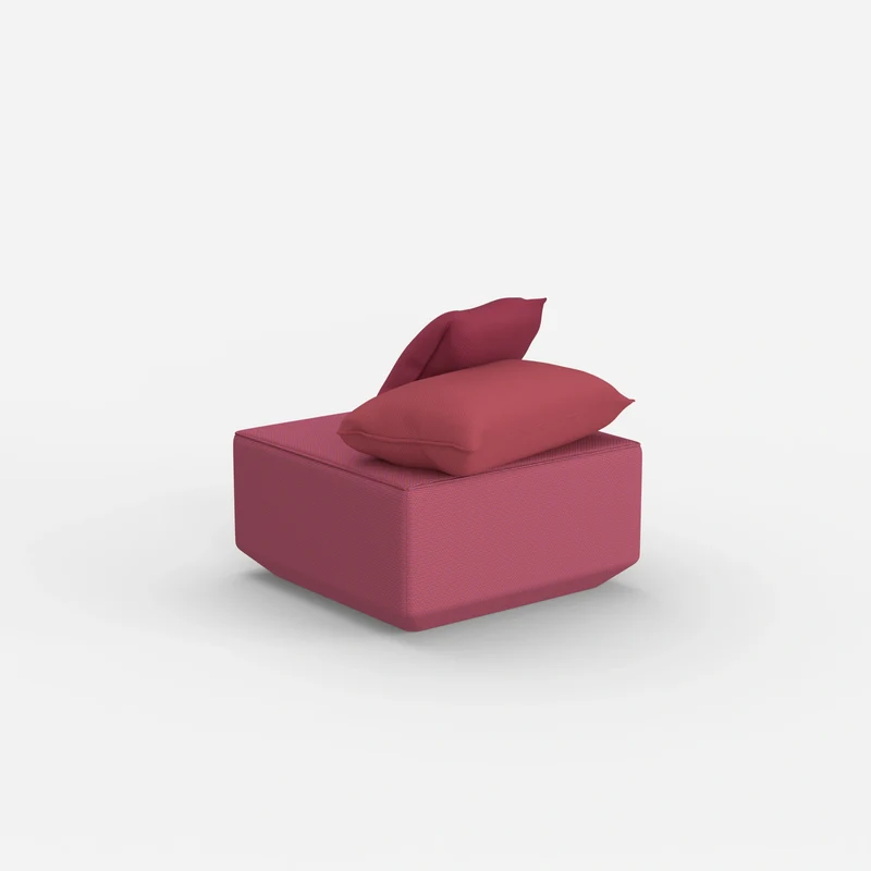 Moderner Pouf rosa