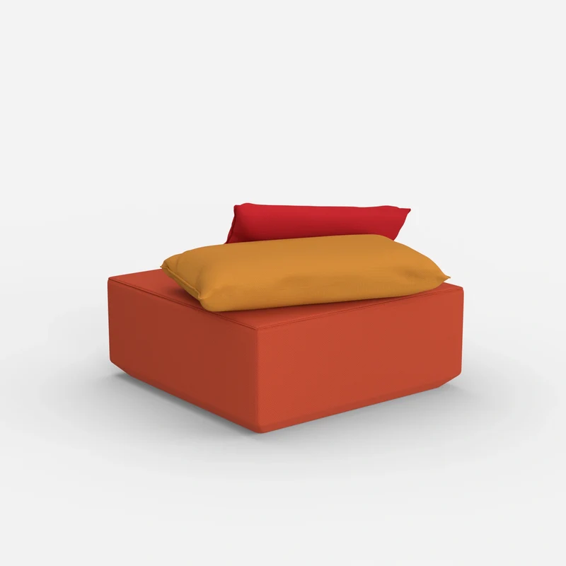 Moderner Pouf viereckig