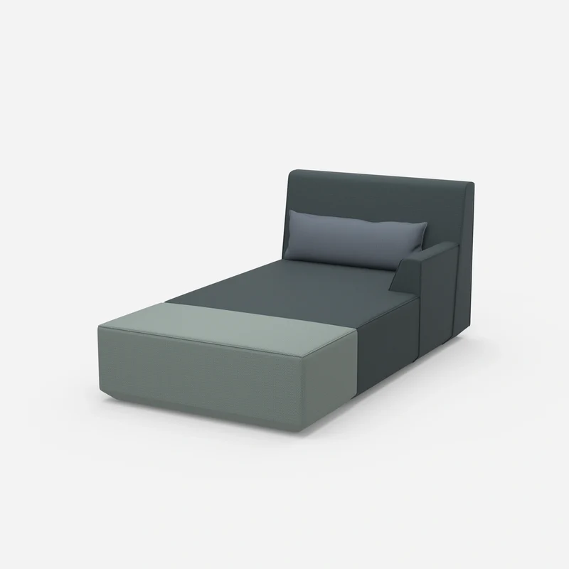 Moderne Recamiere zum Schlafen 120 cm breit