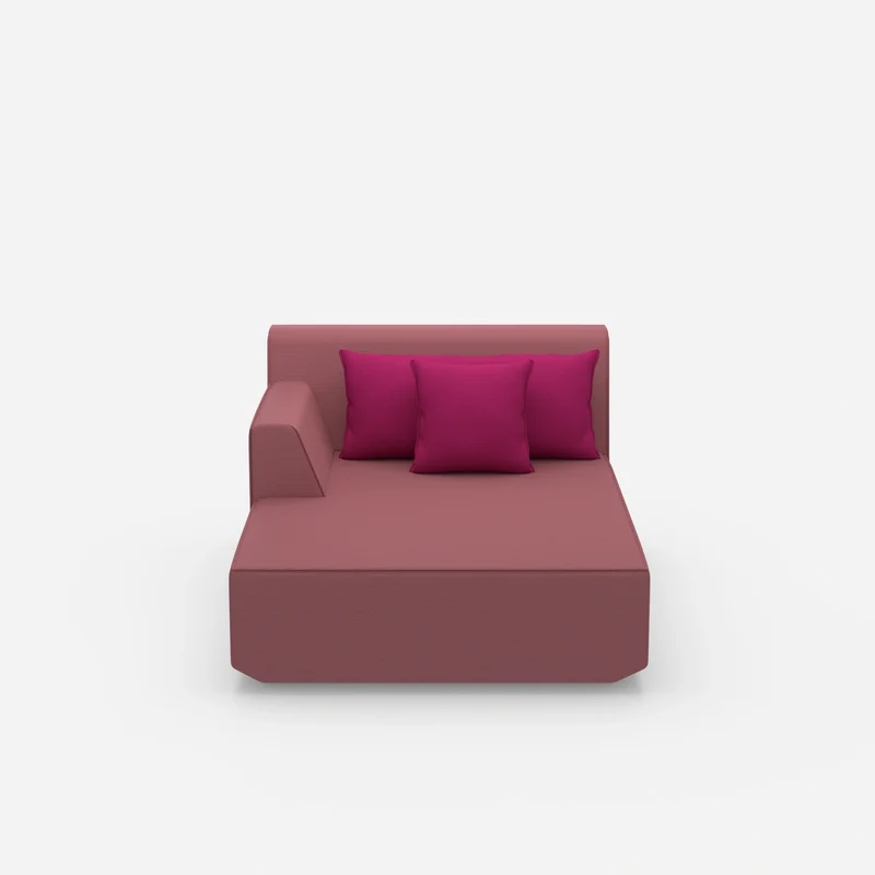 Modulare Recamiere in Rosa
