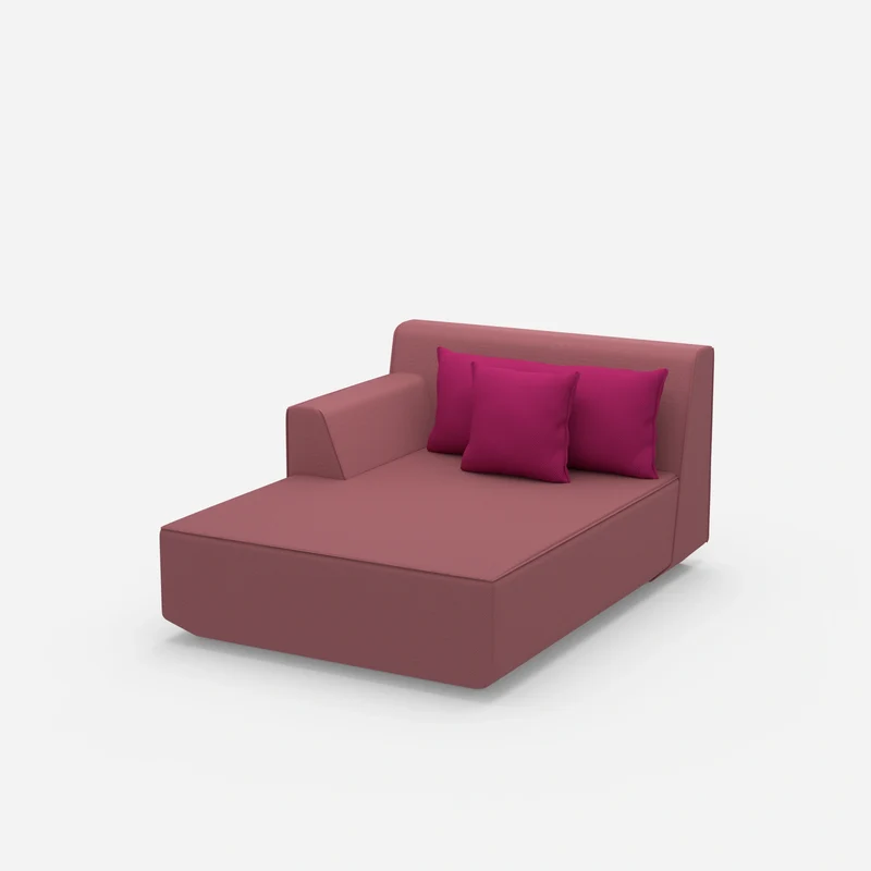 Modulare Recamiere in Rosa