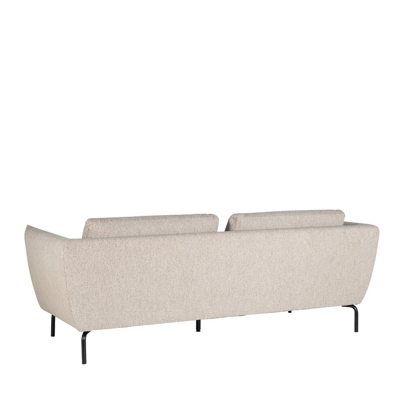 Canapé DRAWER Melrose 3 places en tissu bouclette beige