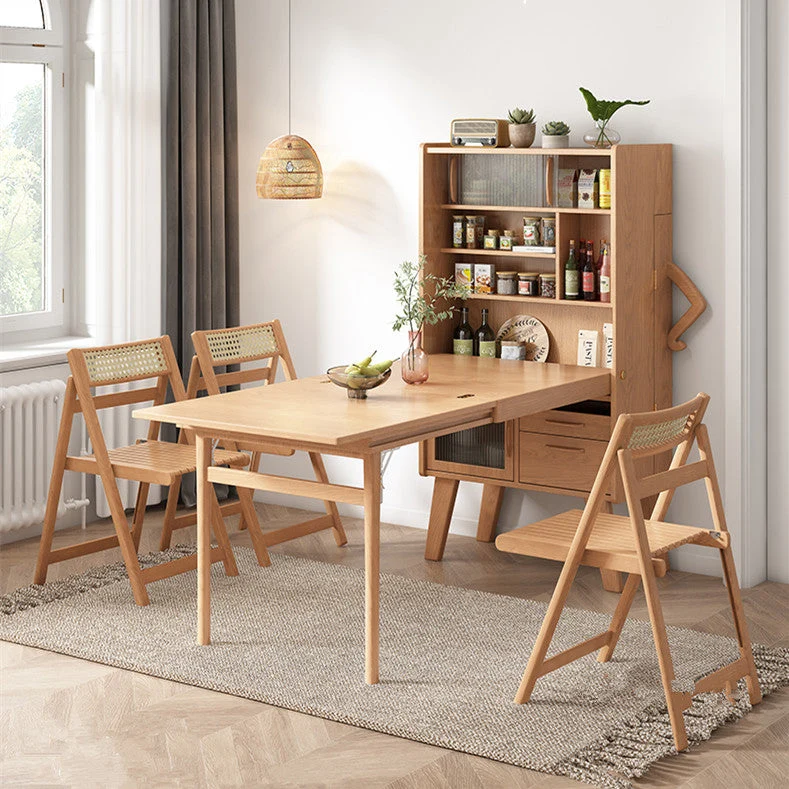 Table de buffet peu encombrante avec chaises pliantes