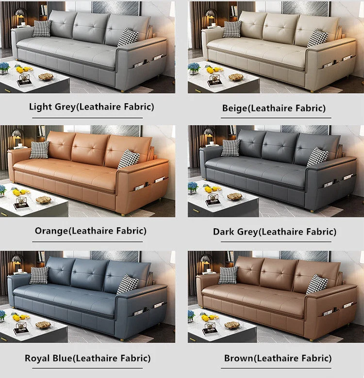 Canapé-lit Leathaire avec matelas
