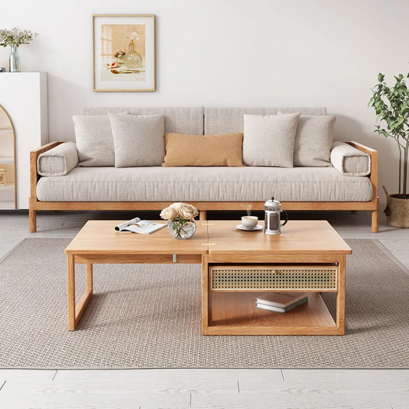 Table basse combinée déformable