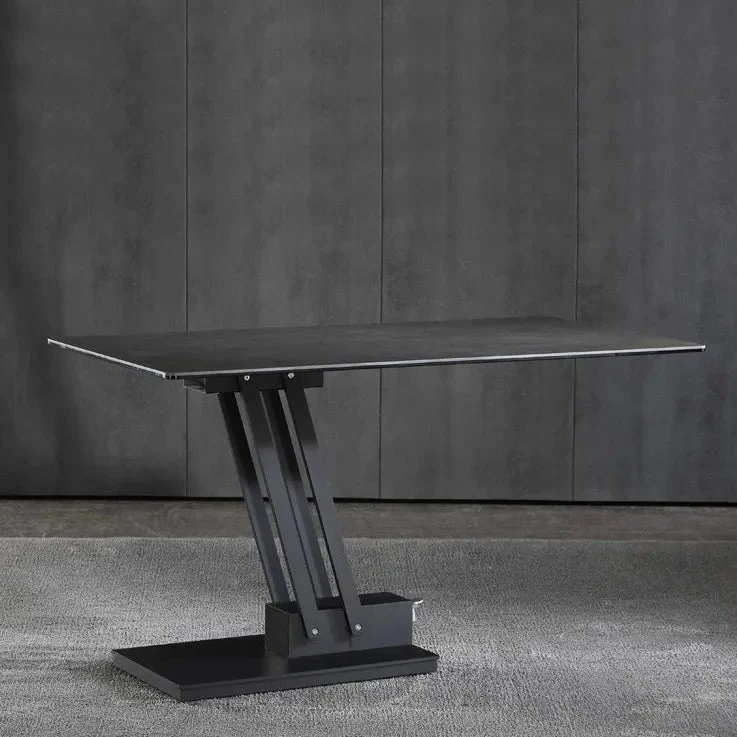 Table basse réglable en hauteur en pierre frittée