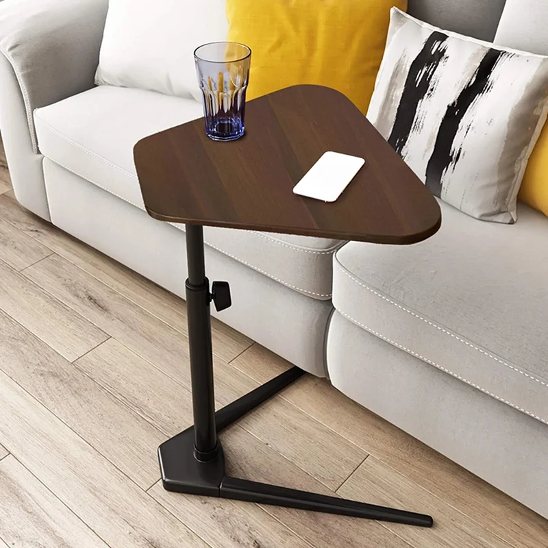 Table d'appoint de canapé en forme de C réglable en hauteur
