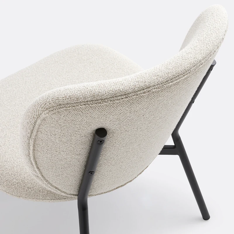 Fauteuil La Redoute Interieurs lounge bouclette écru Belvini