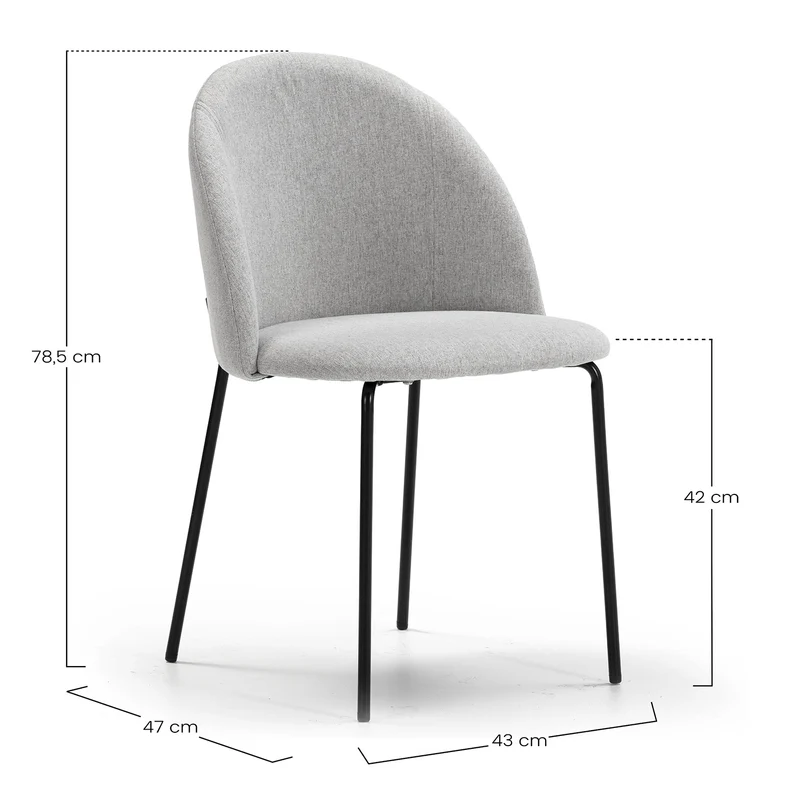Lot de 2 chaises kenia beige