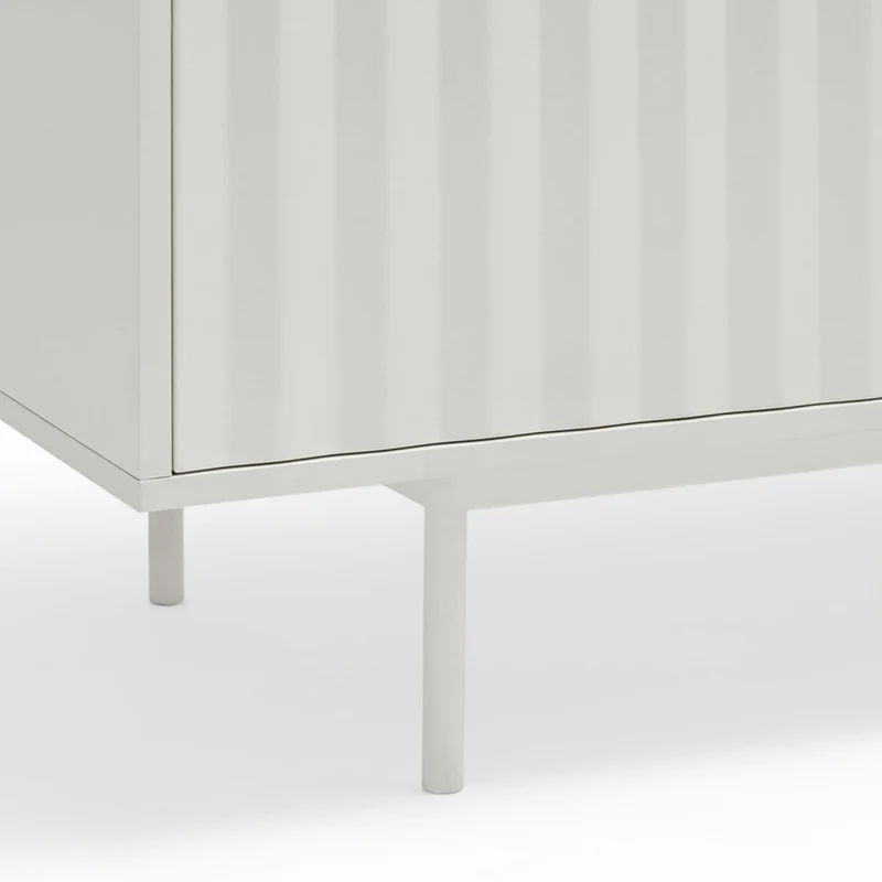 Buffet DRAWER Sierra 4 portes 3 tiroirs en bois blanc L211cm