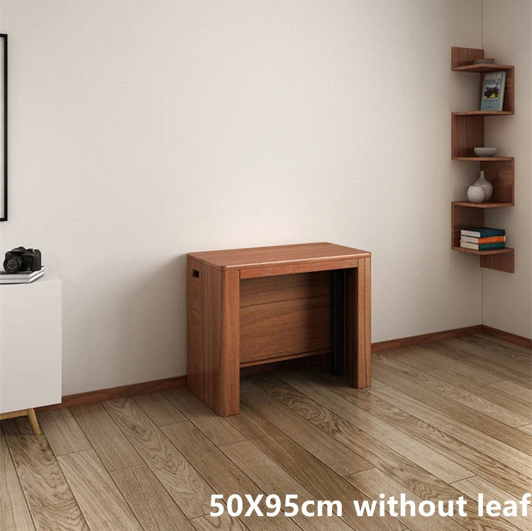 Table gain de place et extensible avec 4 rallonges
