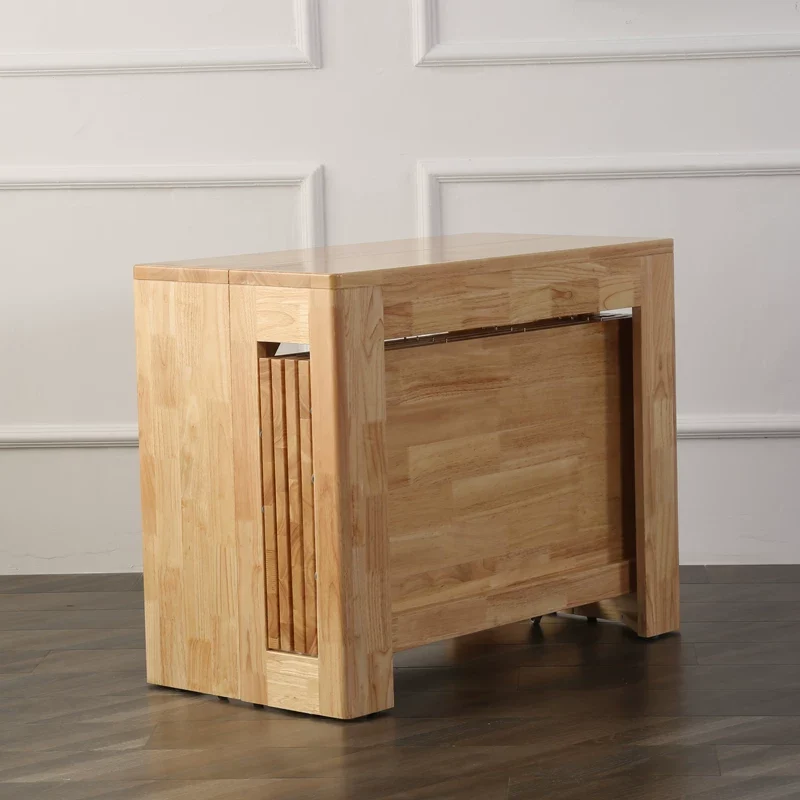 Table gain de place et extensible avec 4 rallonges