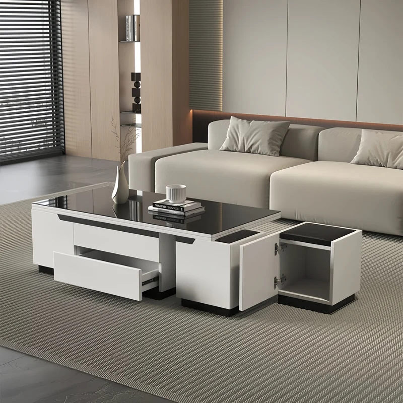 Table basse élévatrice multifonction 3 en 1 à faible encombrement