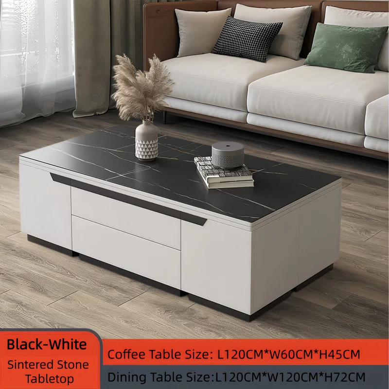 Table basse élévatrice multifonction 3 en 1 à faible encombrement