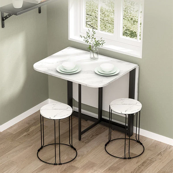 Table pliante peu encombrante à double abattant