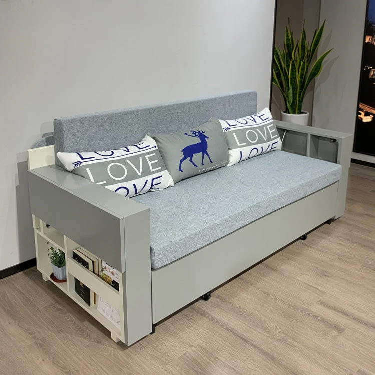 Canapé-lit multifonction peu encombrant avec bureau pliable